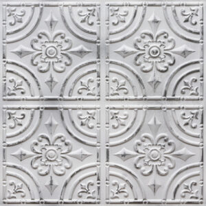 205-Iron Fleur-Distressed Silver-Glue Up Only