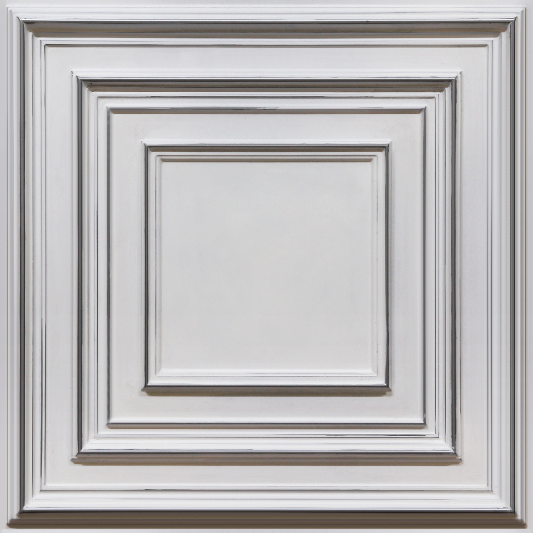 222-Modern Grid-Distressed Silver-Glue Up and Grid Both