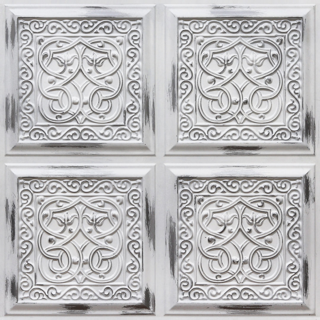 231-Interlace-Distressed Silver-Glue Up Only