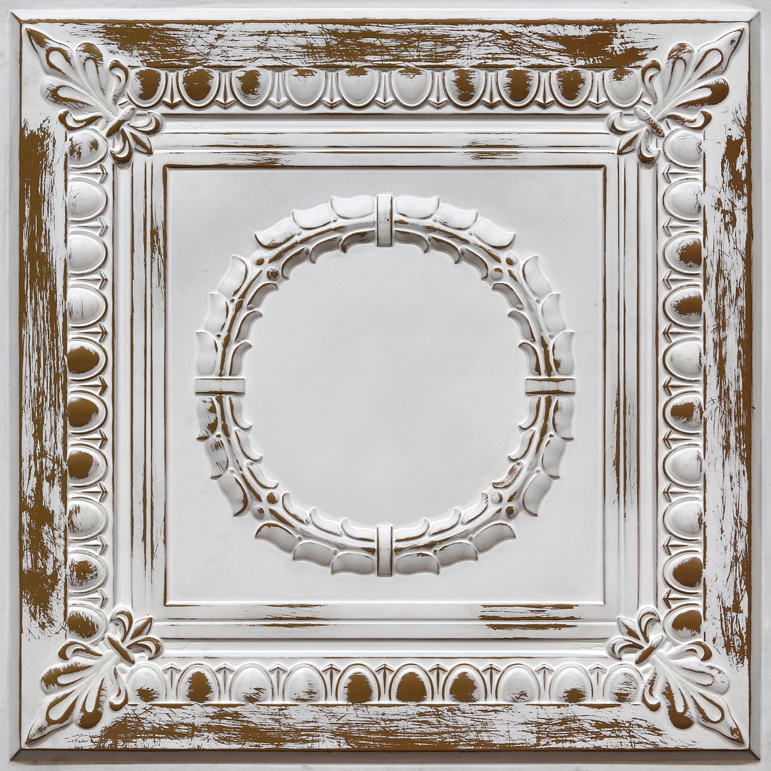 275-Ovale-Distressed Brown-Glue Up and Grid Both