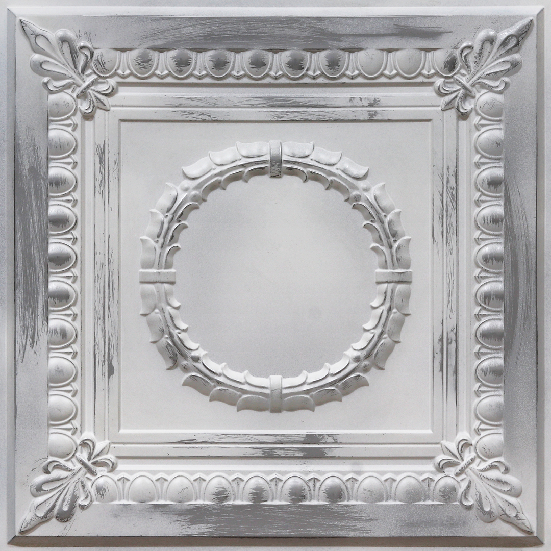 275-Ovale-Distressed Silver-Glue Up and Grid Both