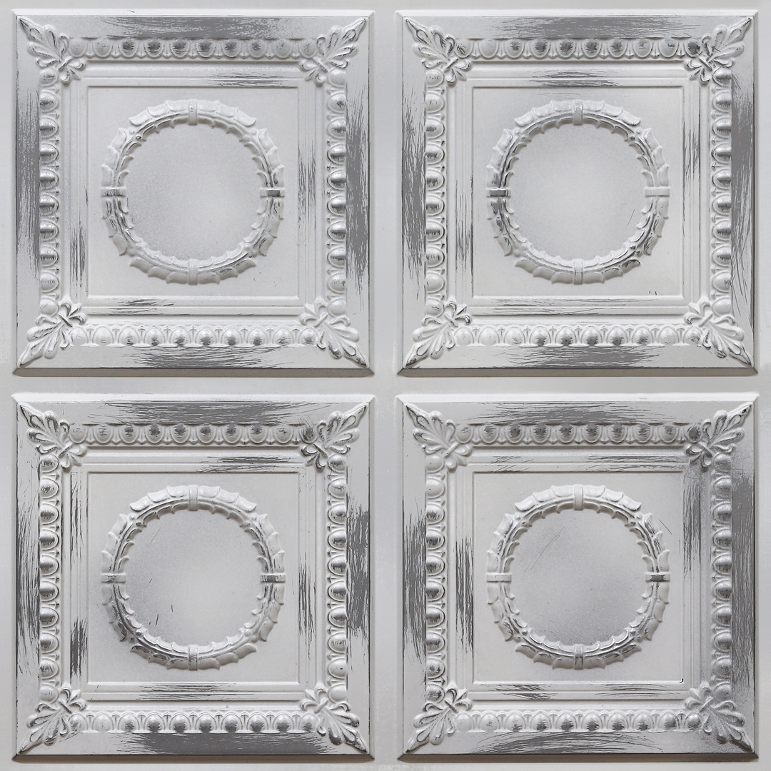 289-Vintage Charm-Distressed Silver-Glue Up Only