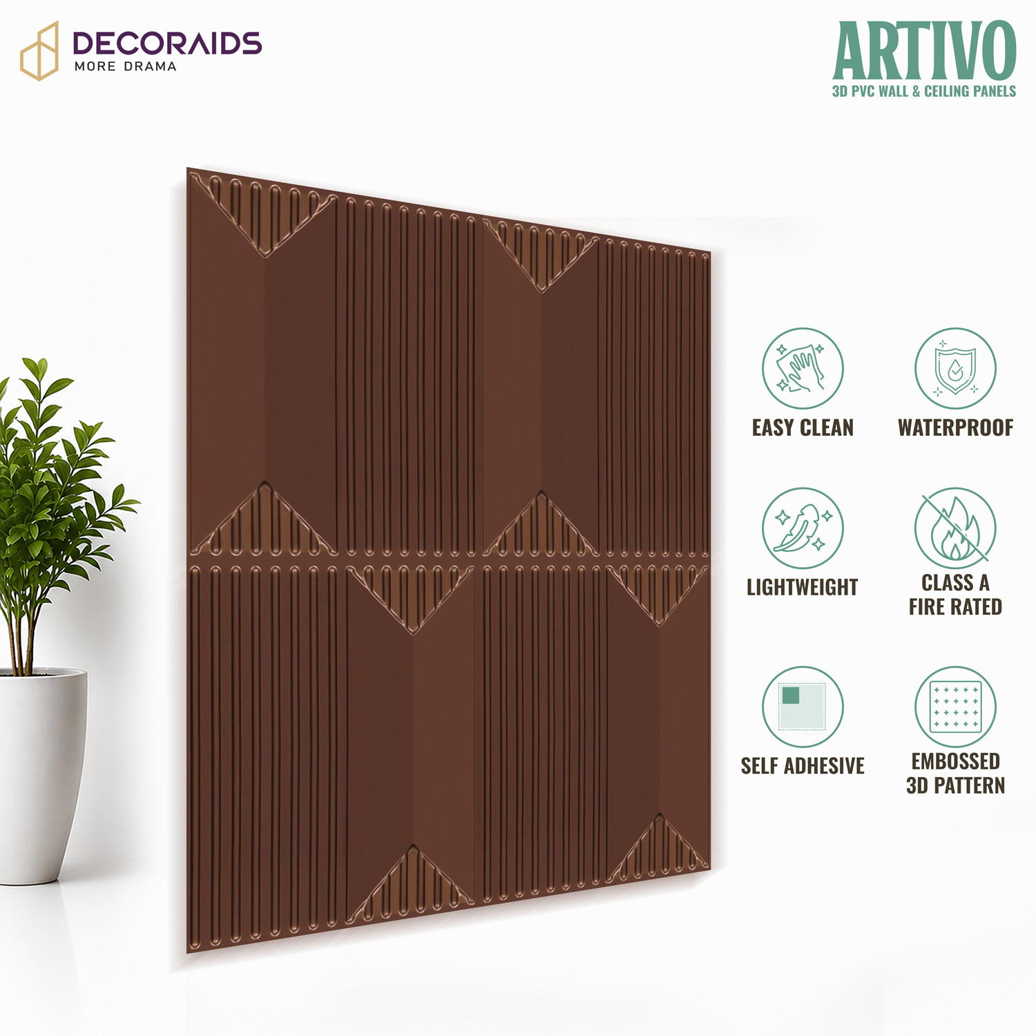 2002-Chevron Crest-Mocha-Peel and Stick