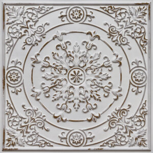 338-Snowflake-Distressed Brown-Glue Up Only and Grid Both