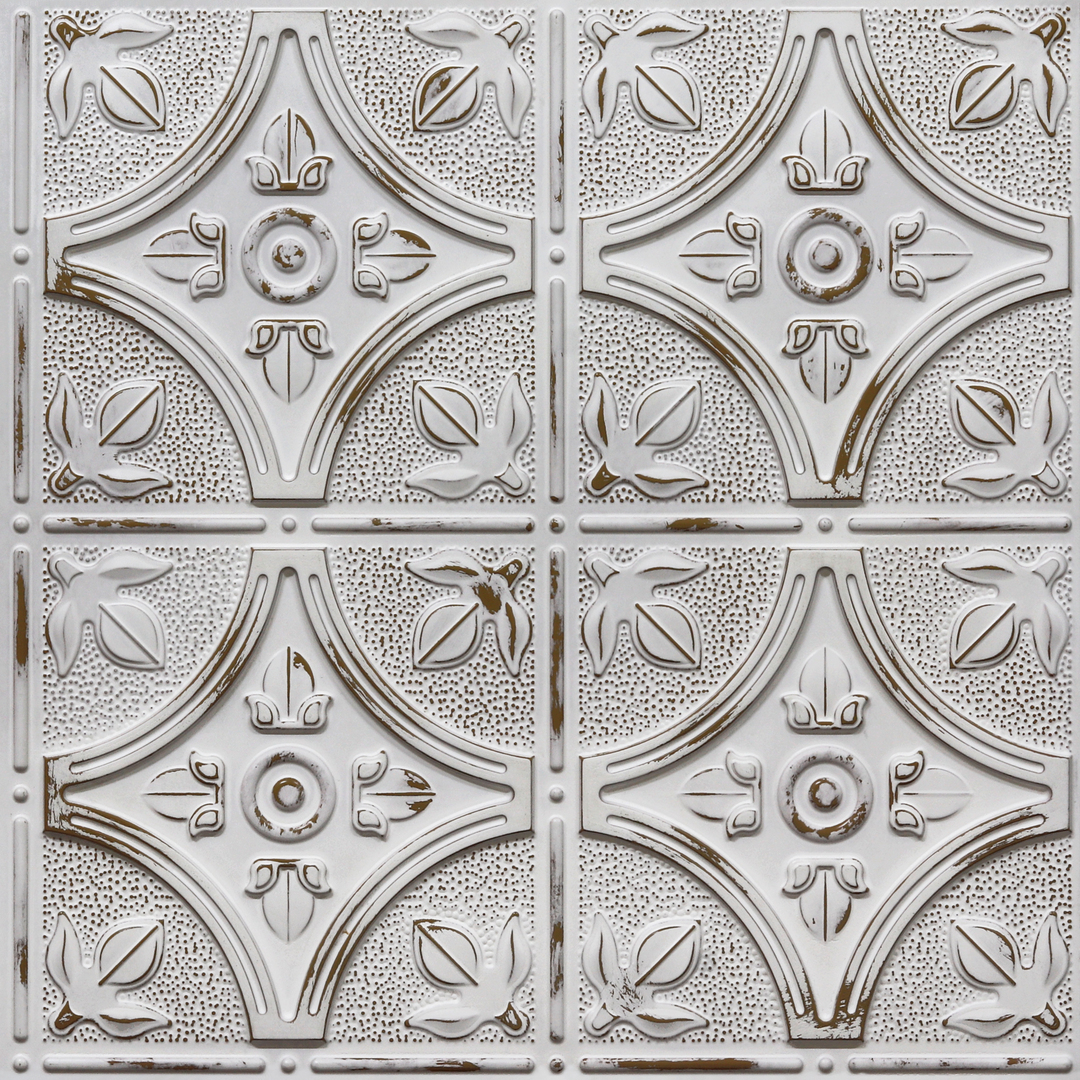 340-Lotus Crest-Distressed Brown-Glue Up Only