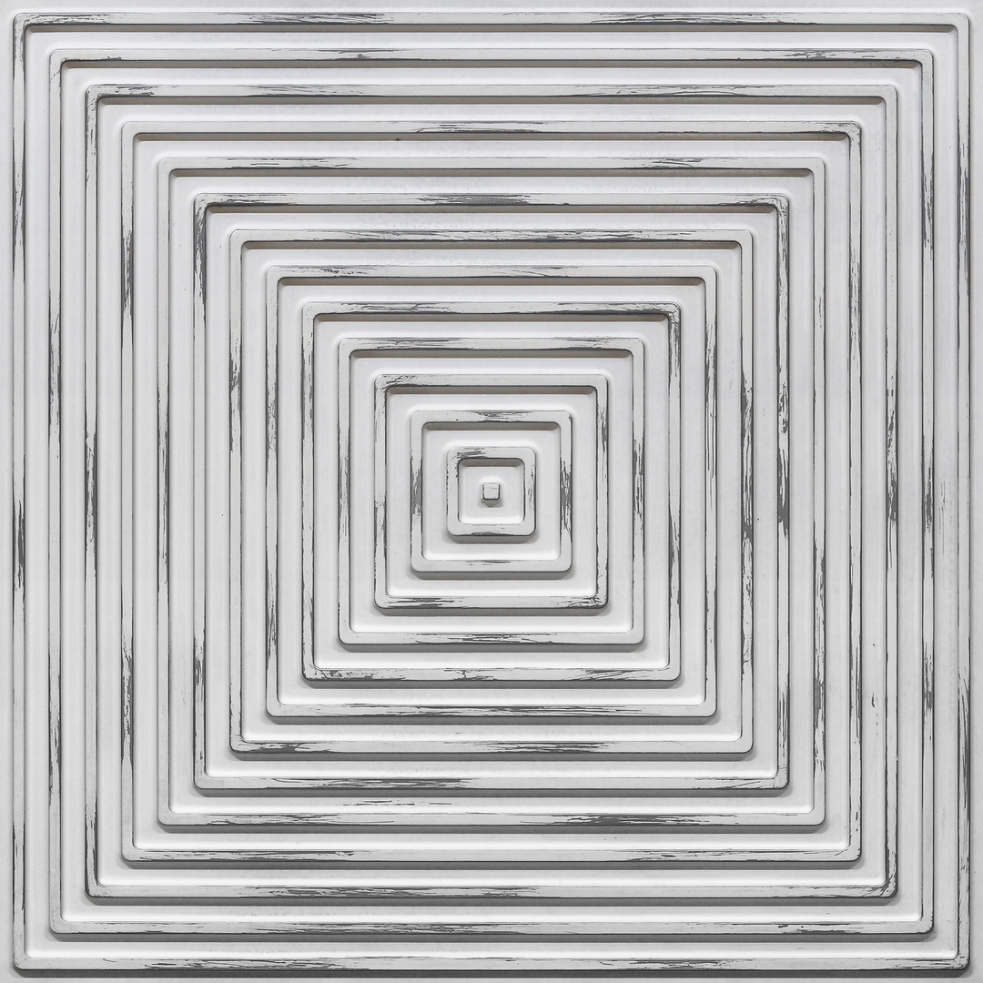 363-Infinity Box-Distressed Silver-Glue Up Only