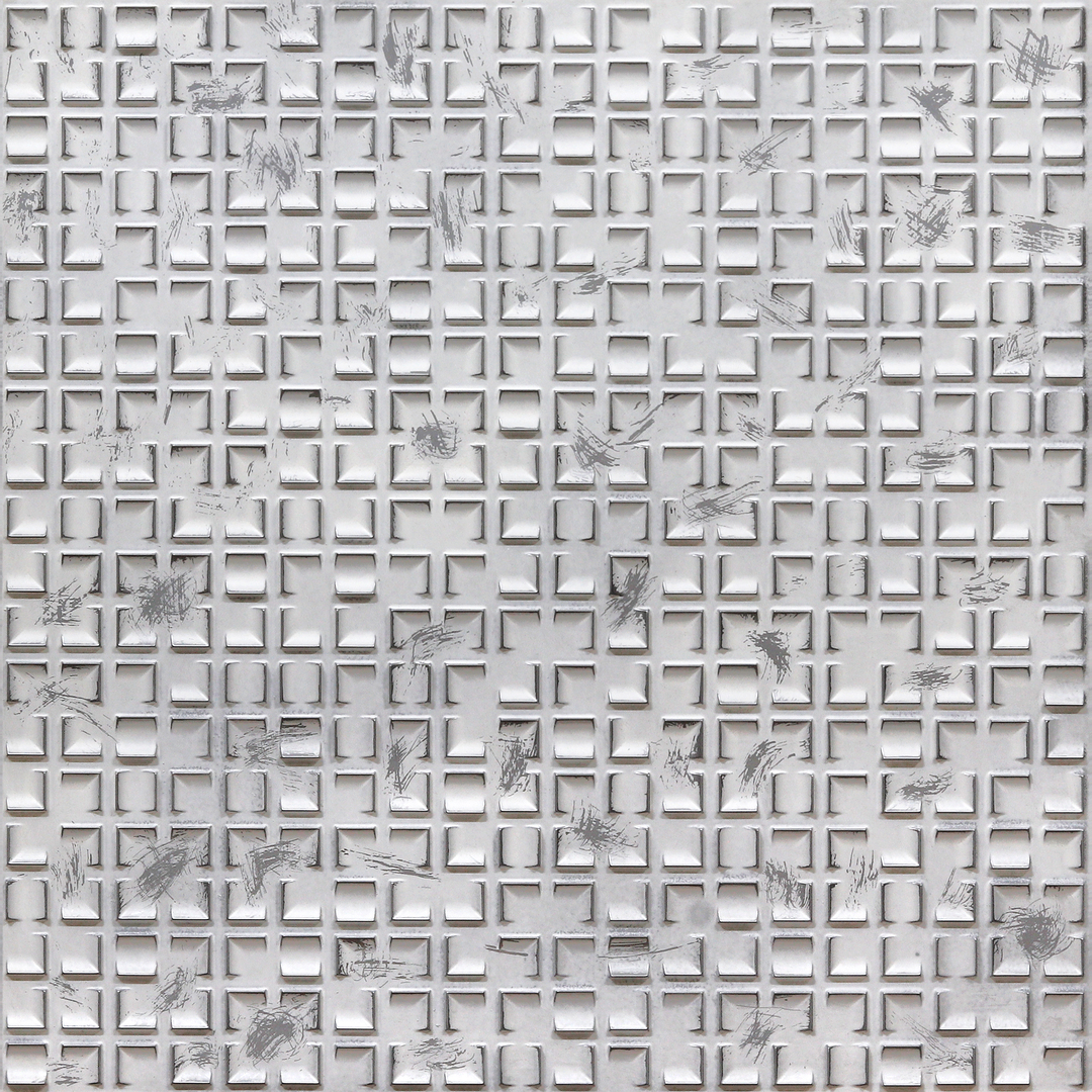 366-Crosscut-Distressed Silver-Glue Up Only