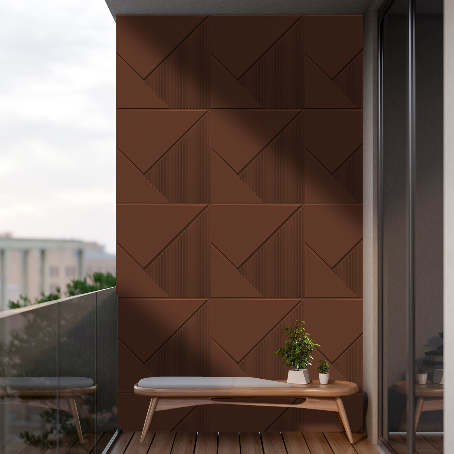 2003-Diagonal Edge-Mocha-Peel and Stick