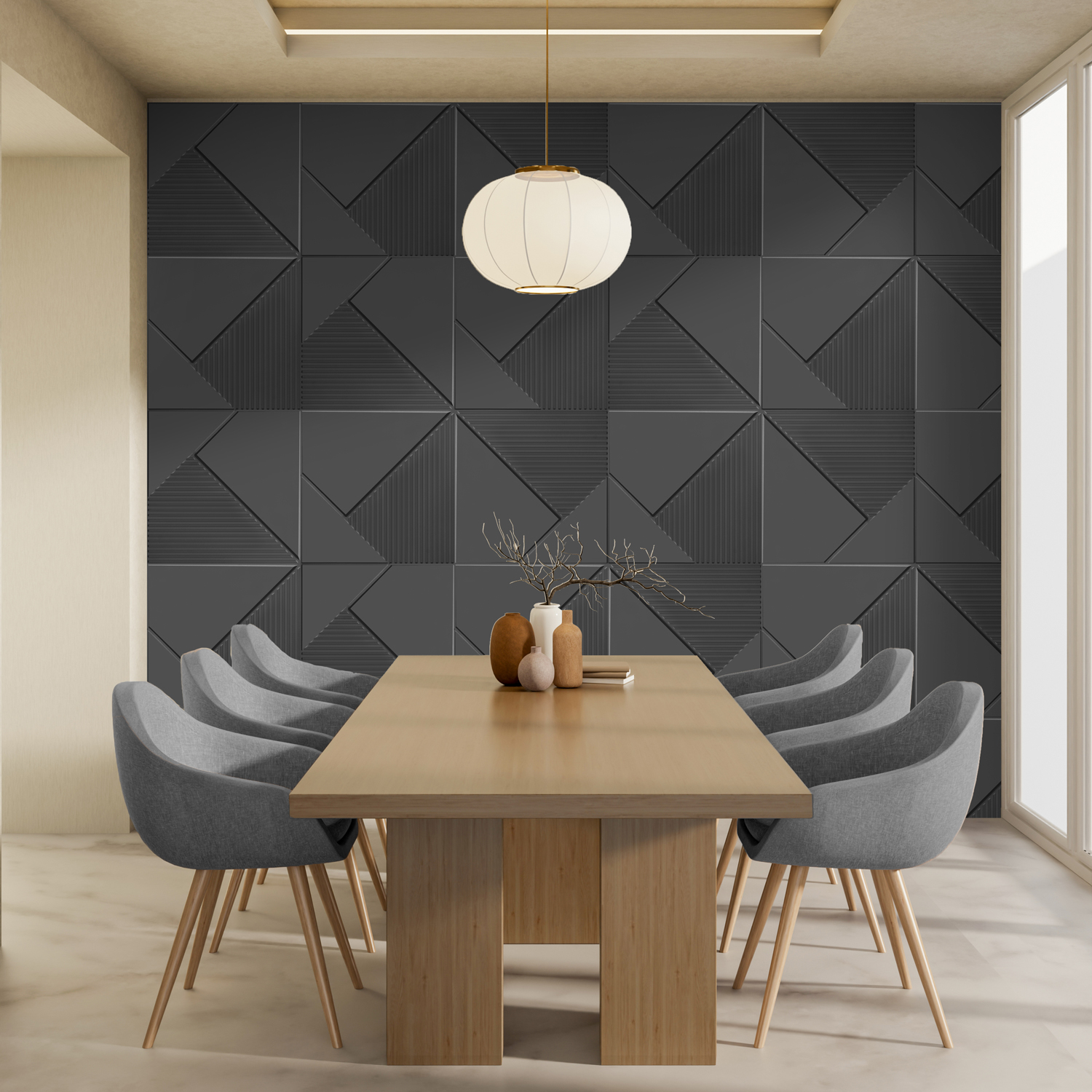2003-Diagonal Edge-Metallic Grey-Peel and Stick