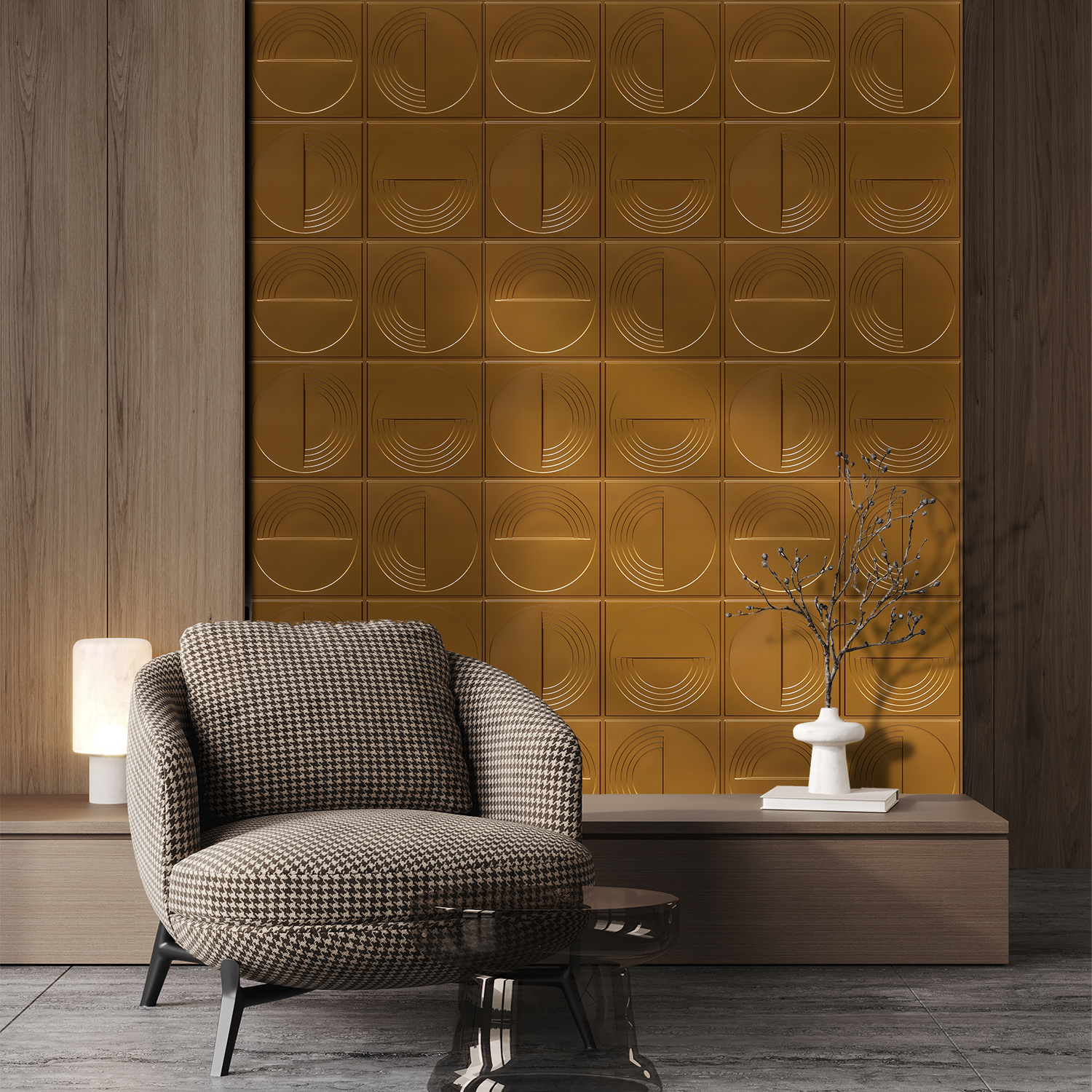 2006-Orbit Layers-Gold-Peel and Stick