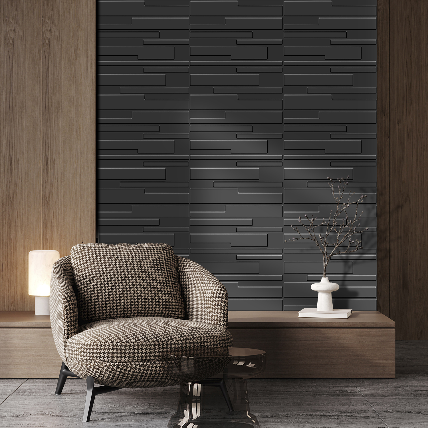 2009-Urban Strips-Metallic Grey-Peel and Stick
