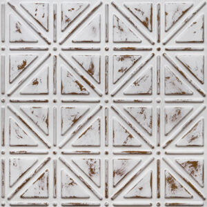 513-Triad Grid-Distressed Brown-Glue Up Only