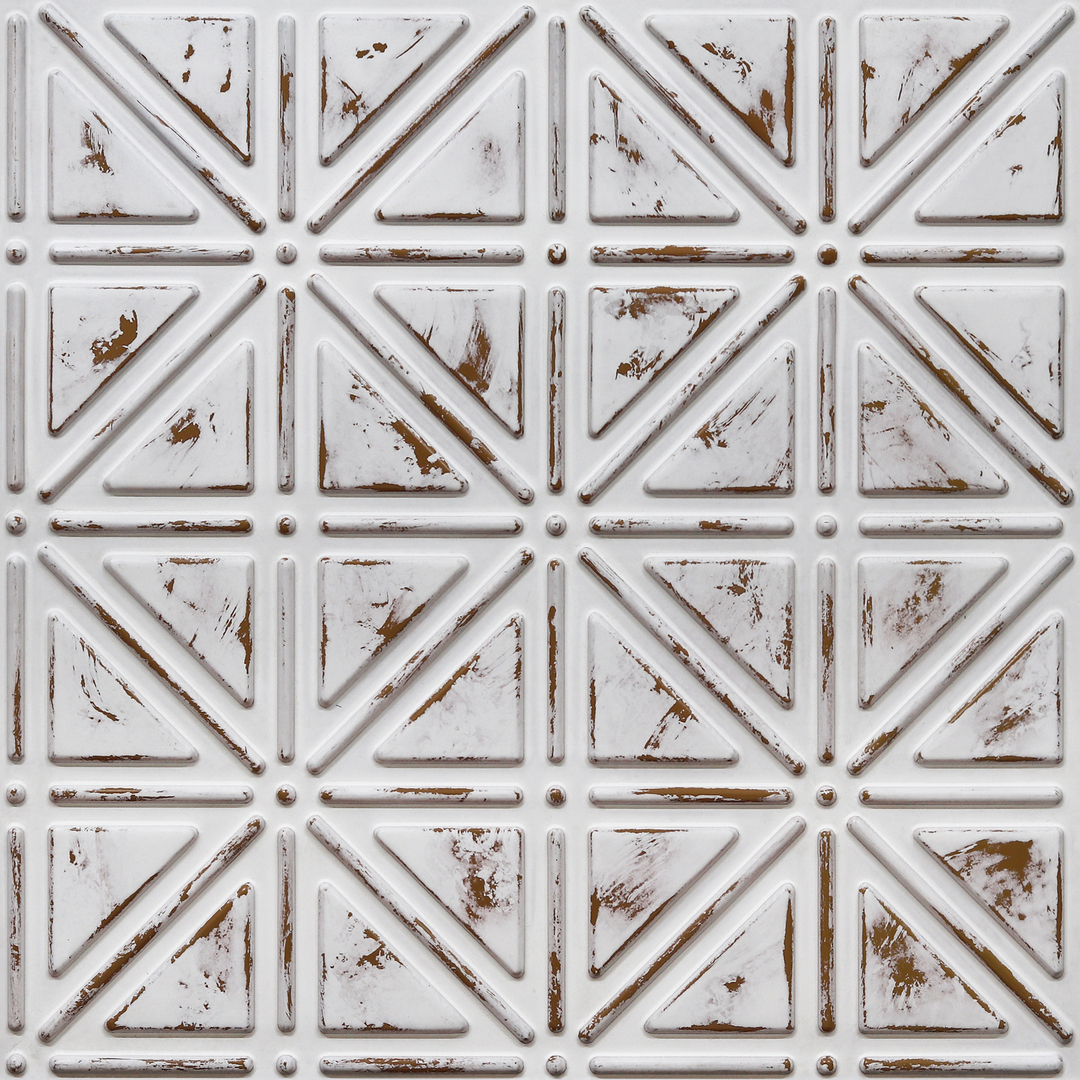 513-Triad Grid-Distressed Brown-Glue Up Only