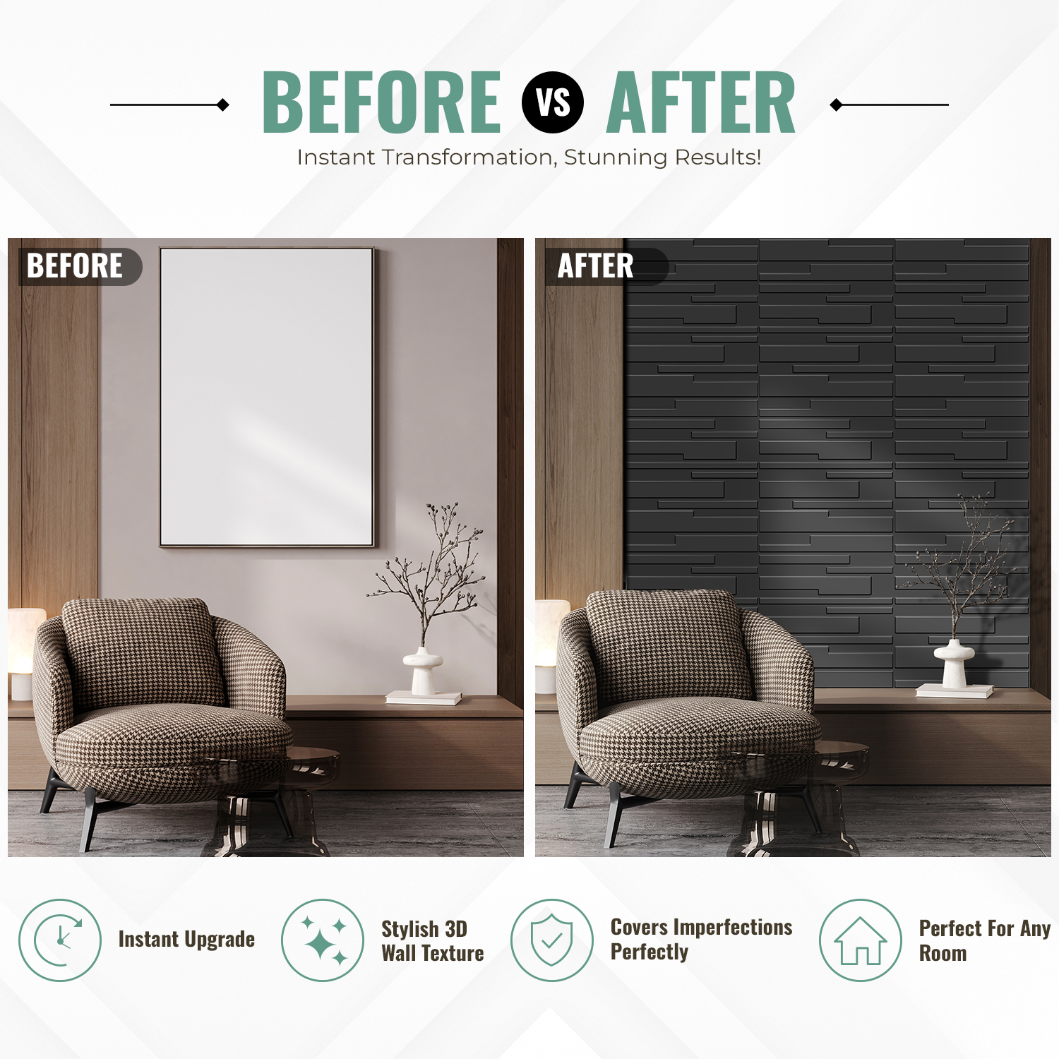 2009-Urban Strips-Metallic Grey-Peel and Stick