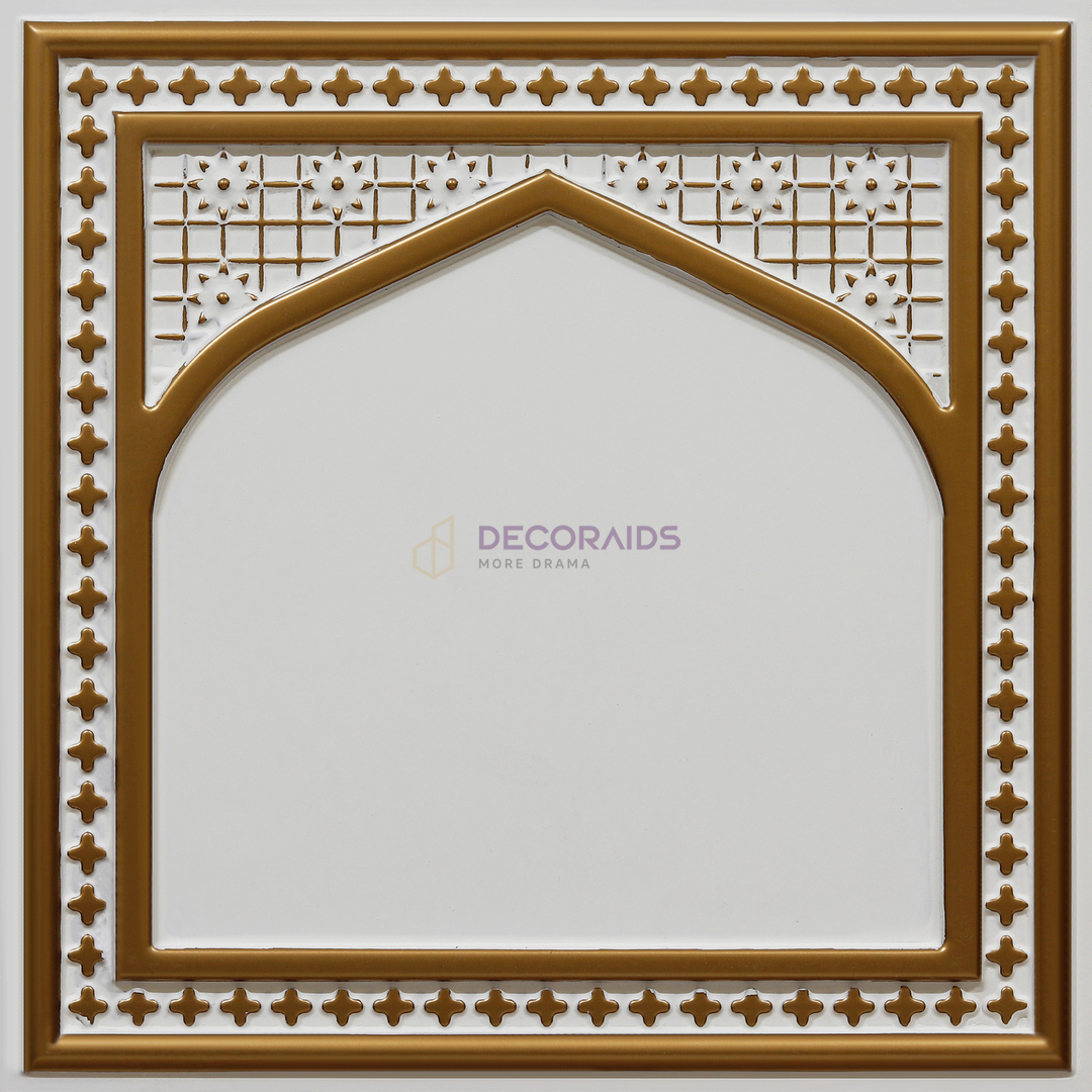 HC02-Rajwadi Shringar-Antique White-Glue Up And Peel and Stick