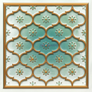 HC03-Rajwadi Shringar-Arabian Green-Glue Up And Peel and Stick