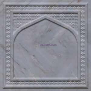 HC02-Rajwadi Shringar-Australian White Marbel-Glue Up And Peel and Stick