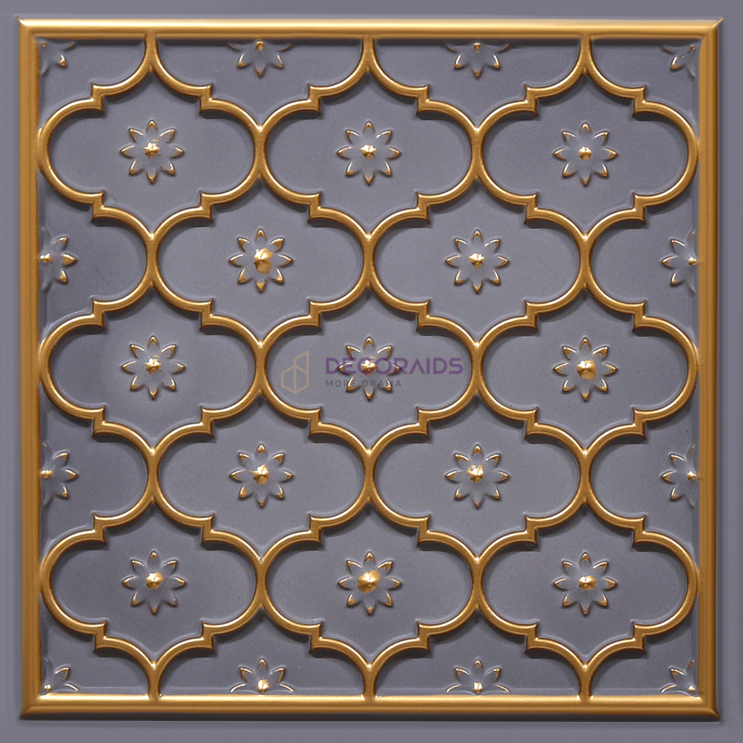 HC03-Rajwadi Shringar-Royal Grey-Glue Up And Peel and Stick