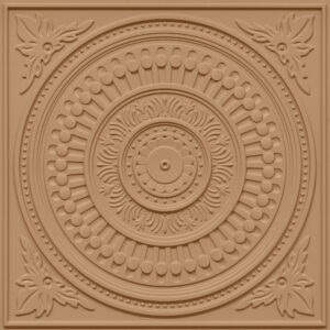 2012-Ornate Circle-Brown Candy-Peel and Stick