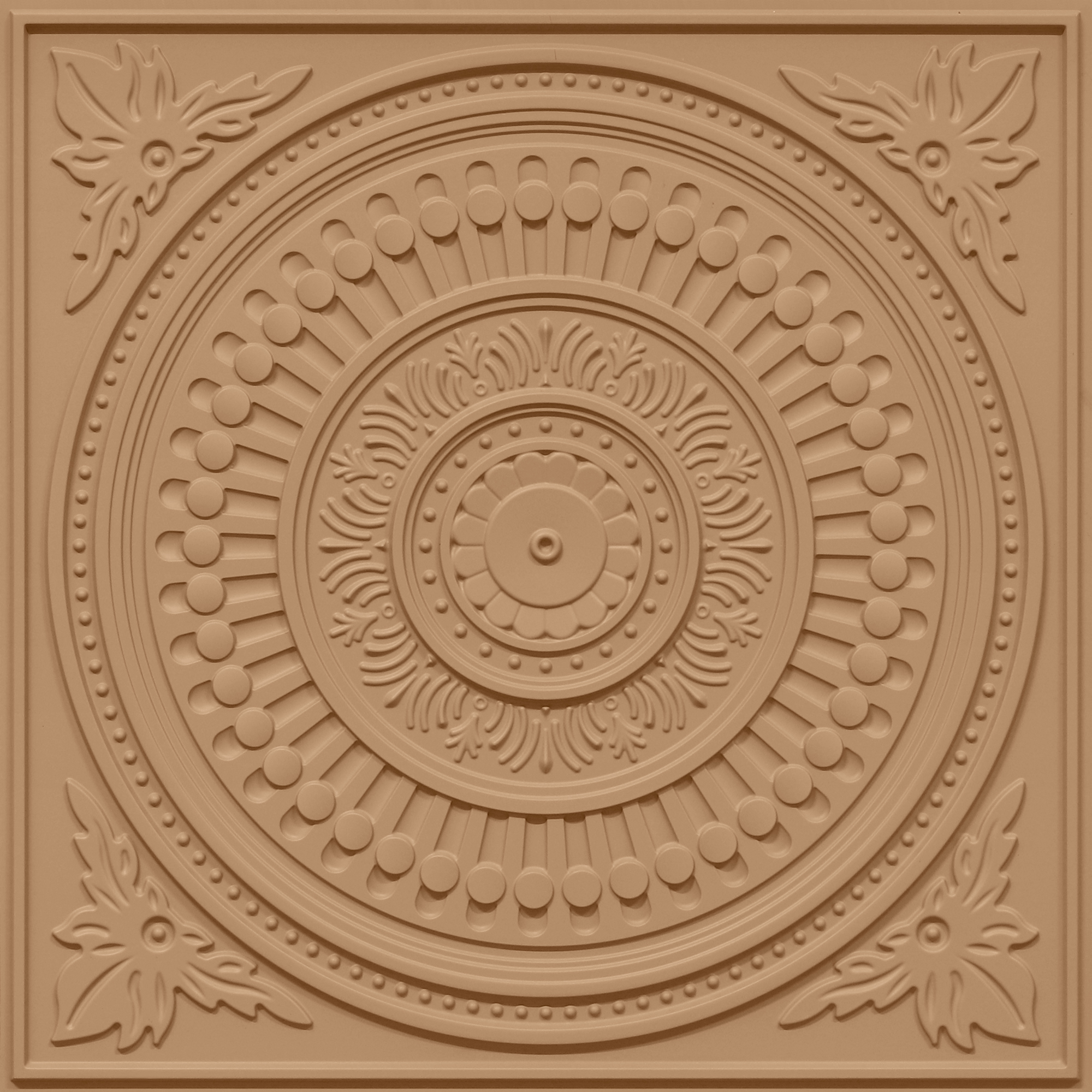 2012-Ornate Circle-Brown Candy-Peel and Stick