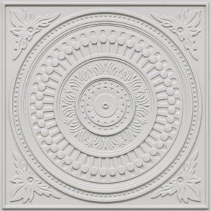 2012-Ornate Circle-Chelsea Grey-Peel and Stick