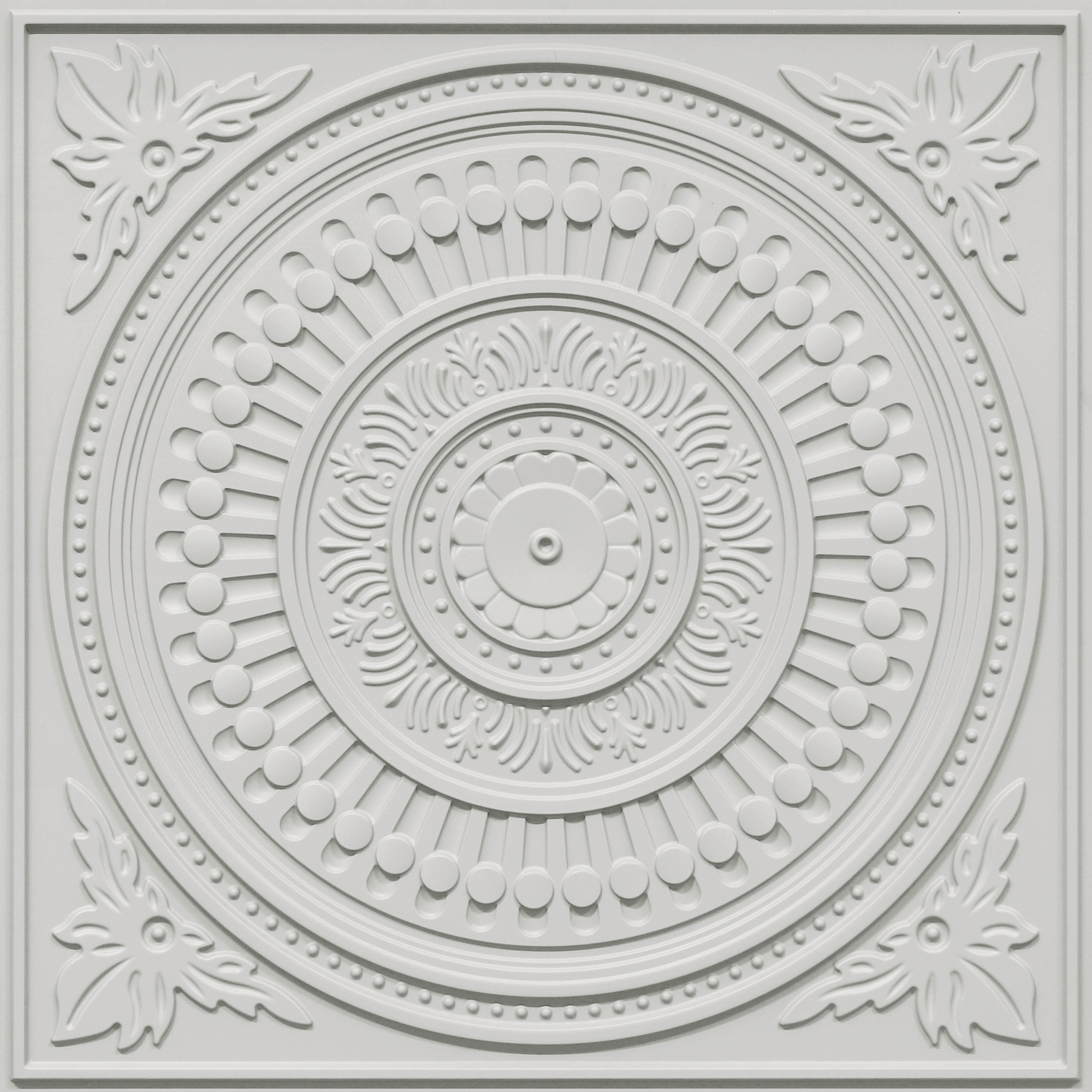 2012-Ornate Circle-Chelsea Grey-Peel and Stick