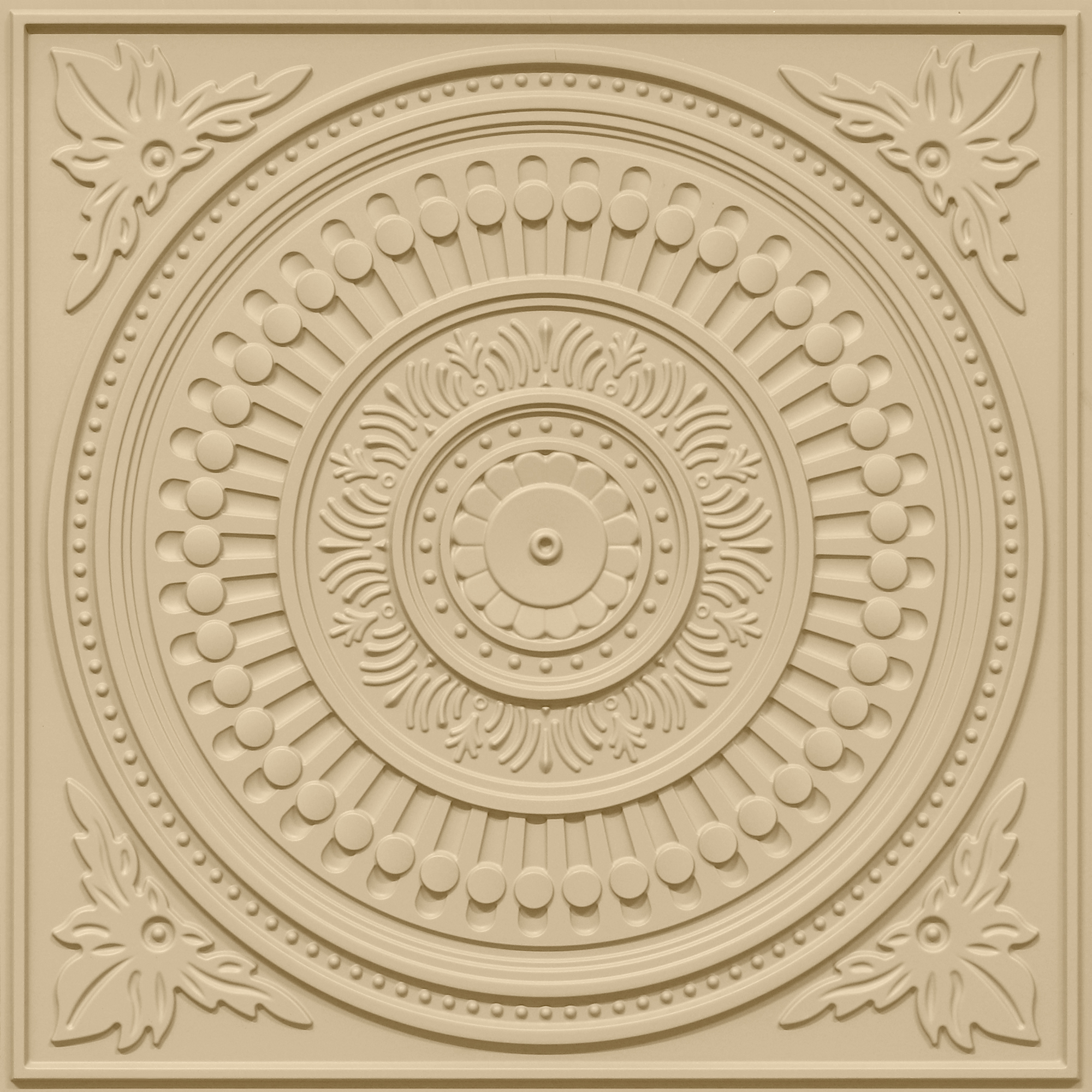 2012-Ornate Circle-Dairy Cream-Peel and Stick