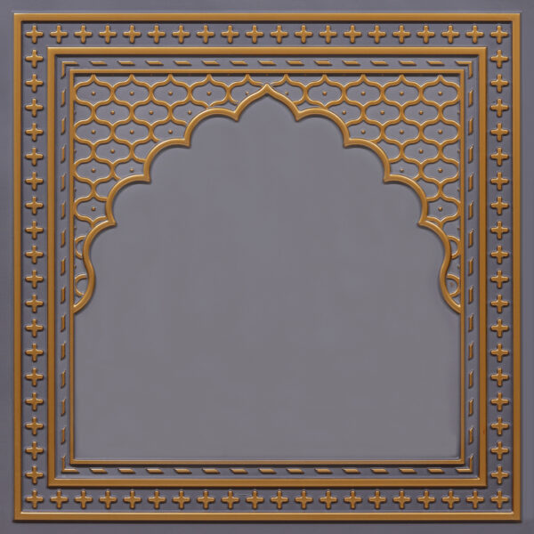 HC01-Rajwadi Shringar-Royal Grey-Glue Up And Peel and Stick