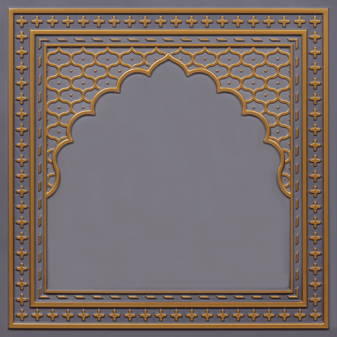 HC01-Rajwadi Shringar-Royal Grey-Glue Up And Peel and Stick