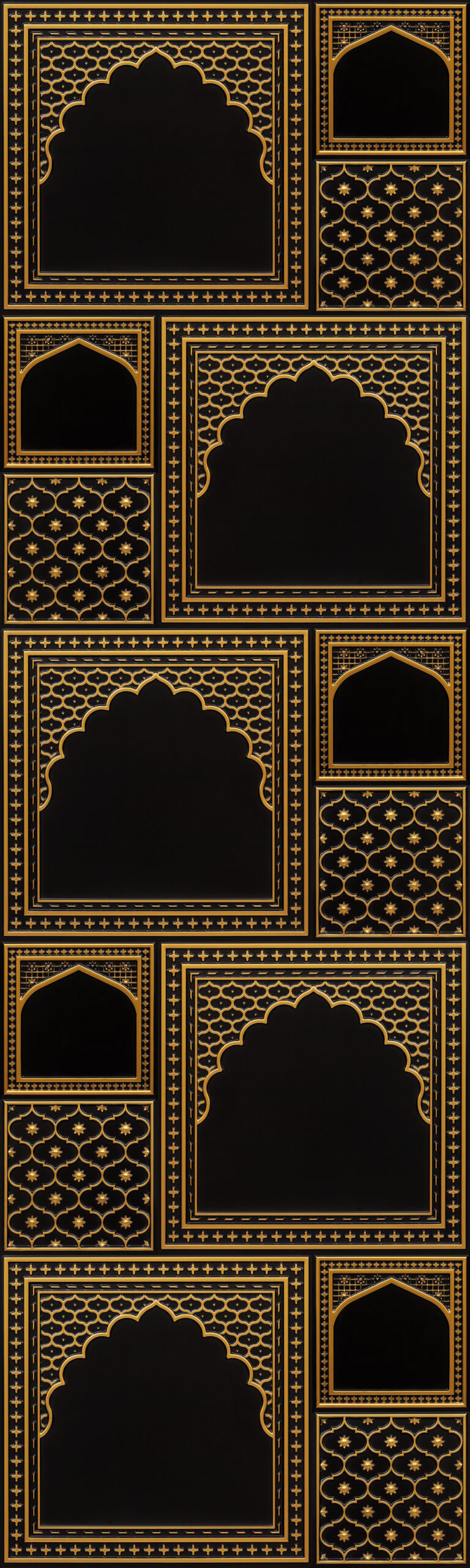 HC01-Rajwadi Shringar-Antique Gold-Glue Up And Peel and Stick