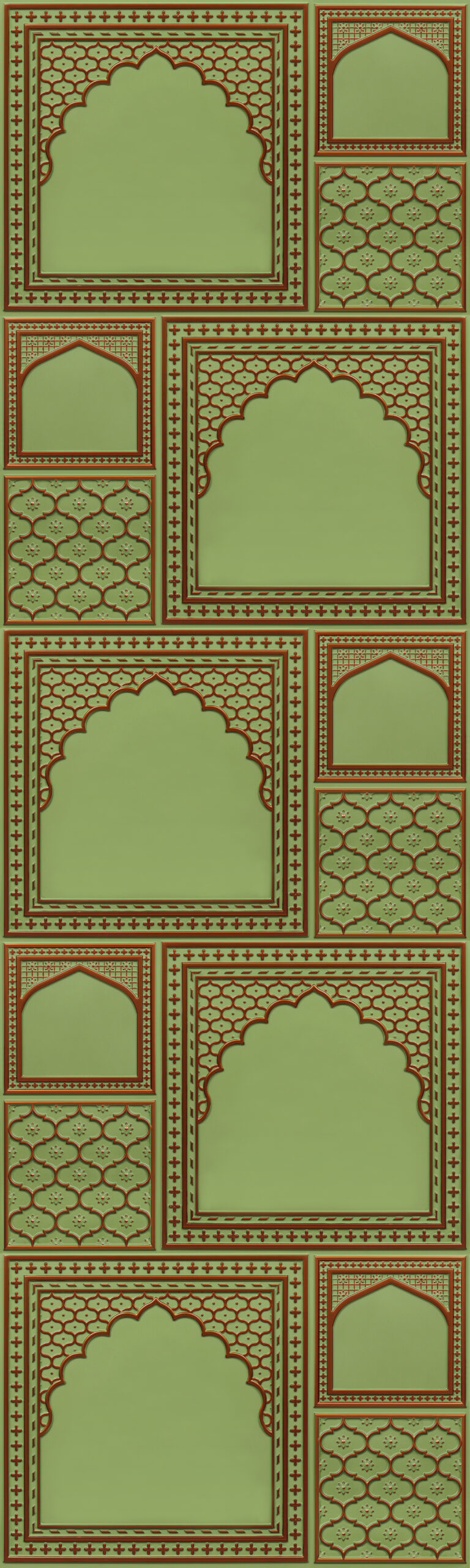 HC02-Rajwadi Shringar-Patina Copper-Glue Up And Peel and Stick