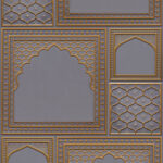 HC01-Rajwadi Shringar-Royal Grey-Glue Up And Peel and Stick