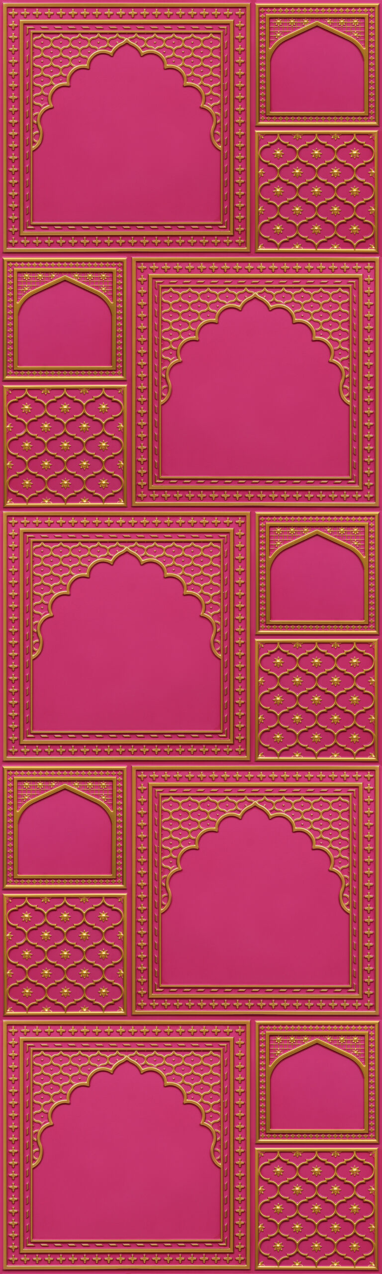 HC03-Rajwadi Shringar-Royal Ruby-Glue Up And Peel and Stick