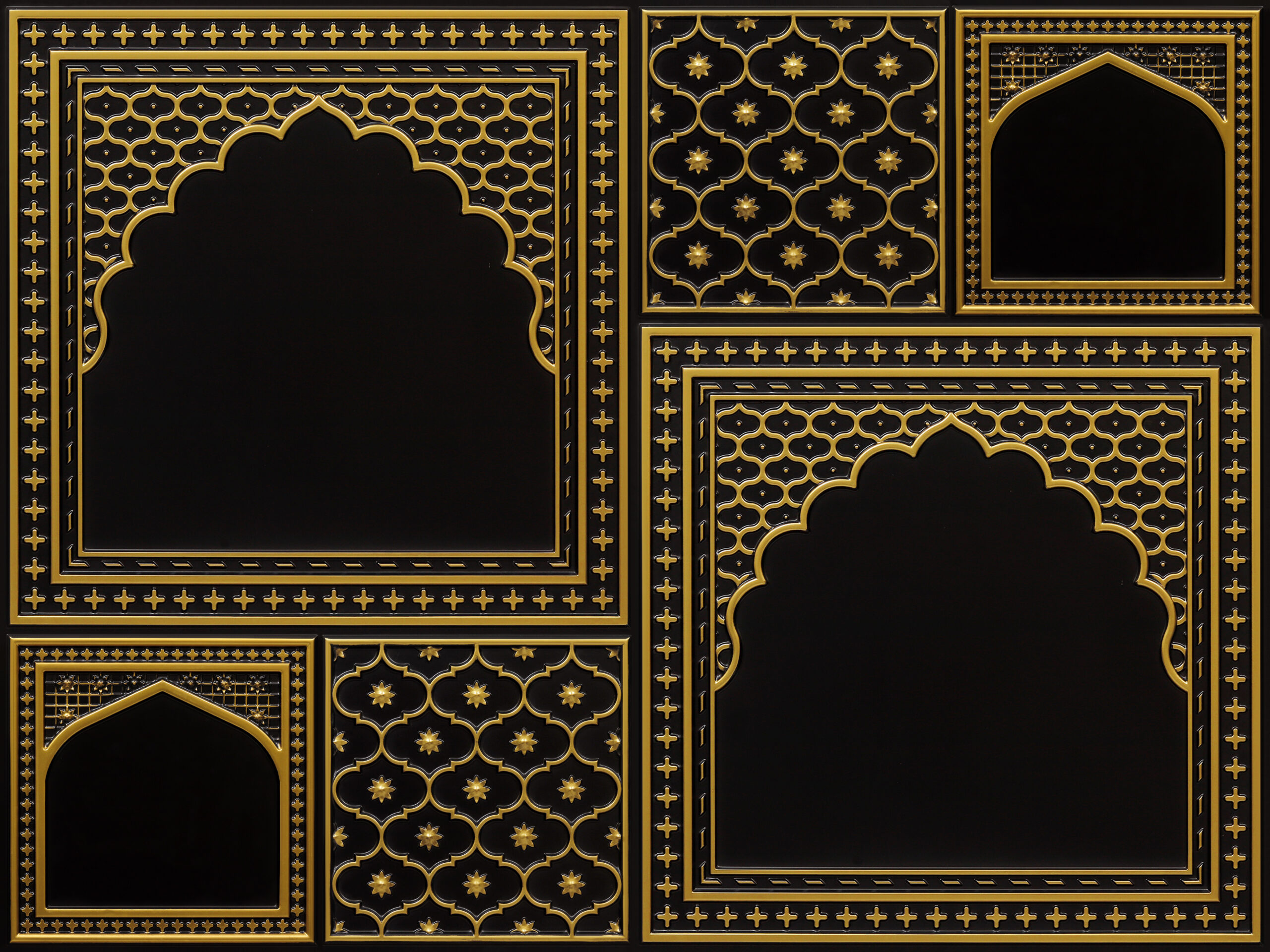 HC01-Rajwadi Shringar-Antique Brass-Glue Up And Peel and Stick