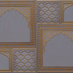 HC01-Rajwadi Shringar-Royal Grey-Glue Up And Peel and Stick