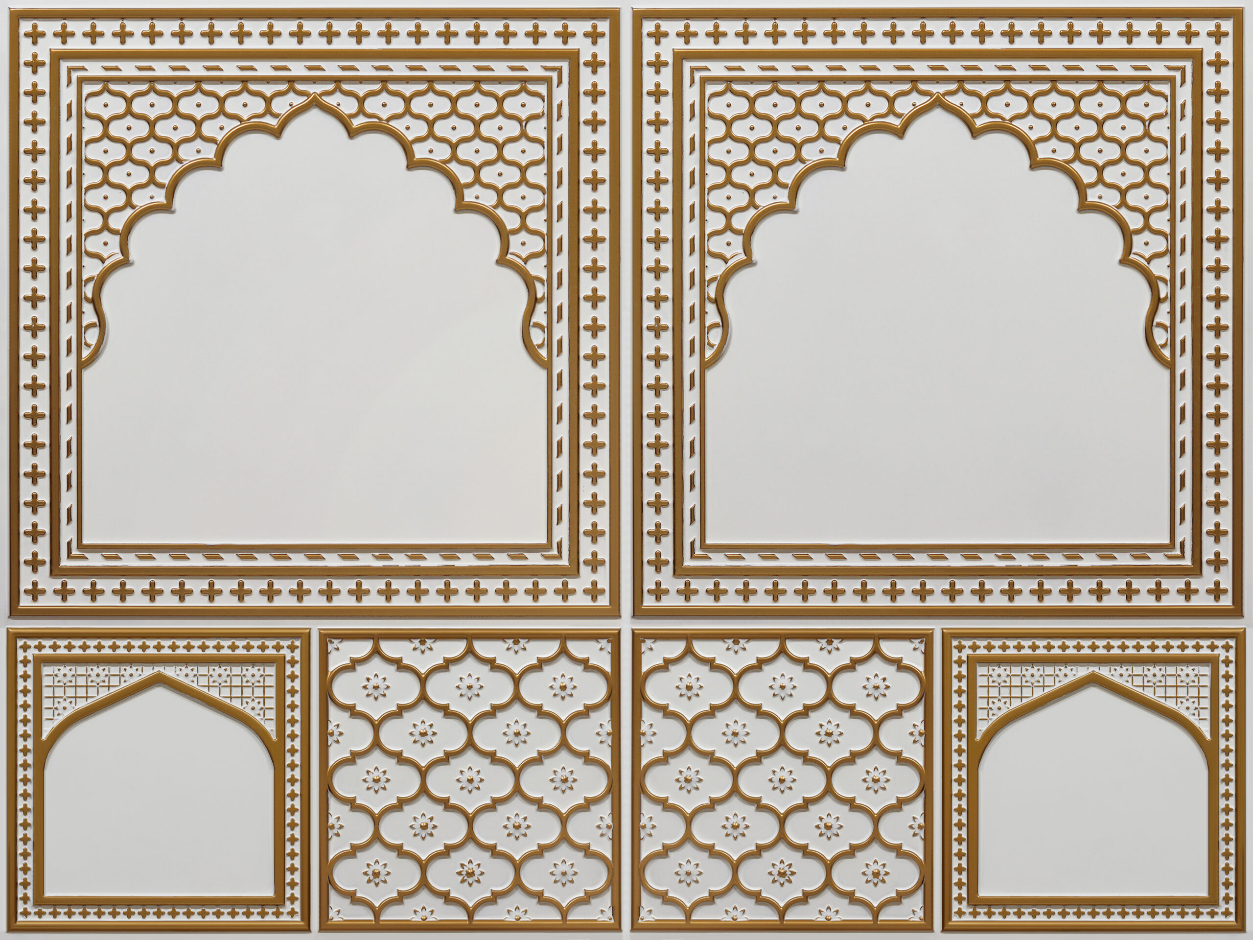 HC01-Rajwadi Shringar-Antique White-Glue Up And Peel and Stick