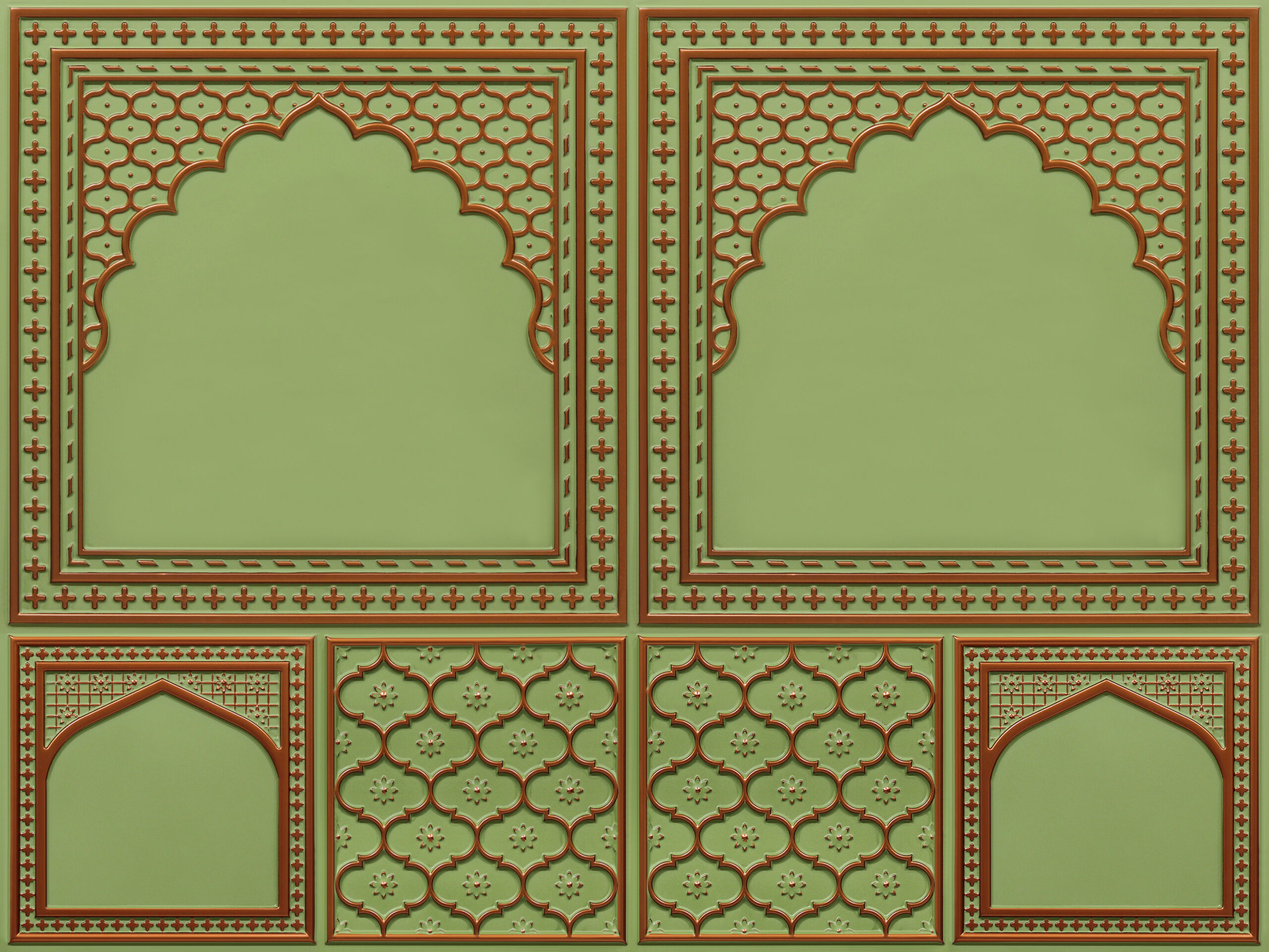 HC02-Rajwadi Shringar-Patina Copper-Glue Up And Peel and Stick