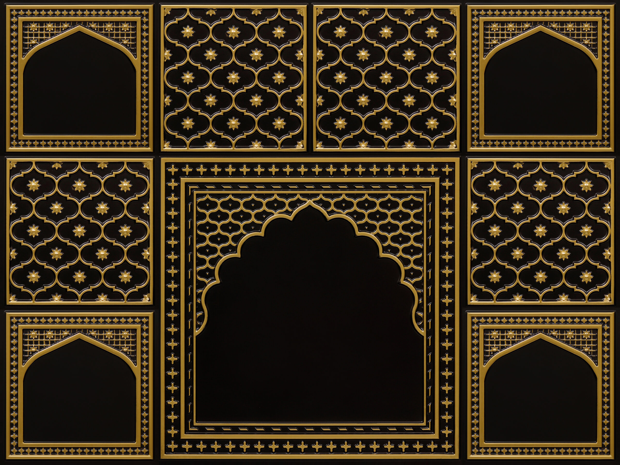 HC03-Rajwadi Shringar-Antique Brass-Glue Up And Peel and Stick