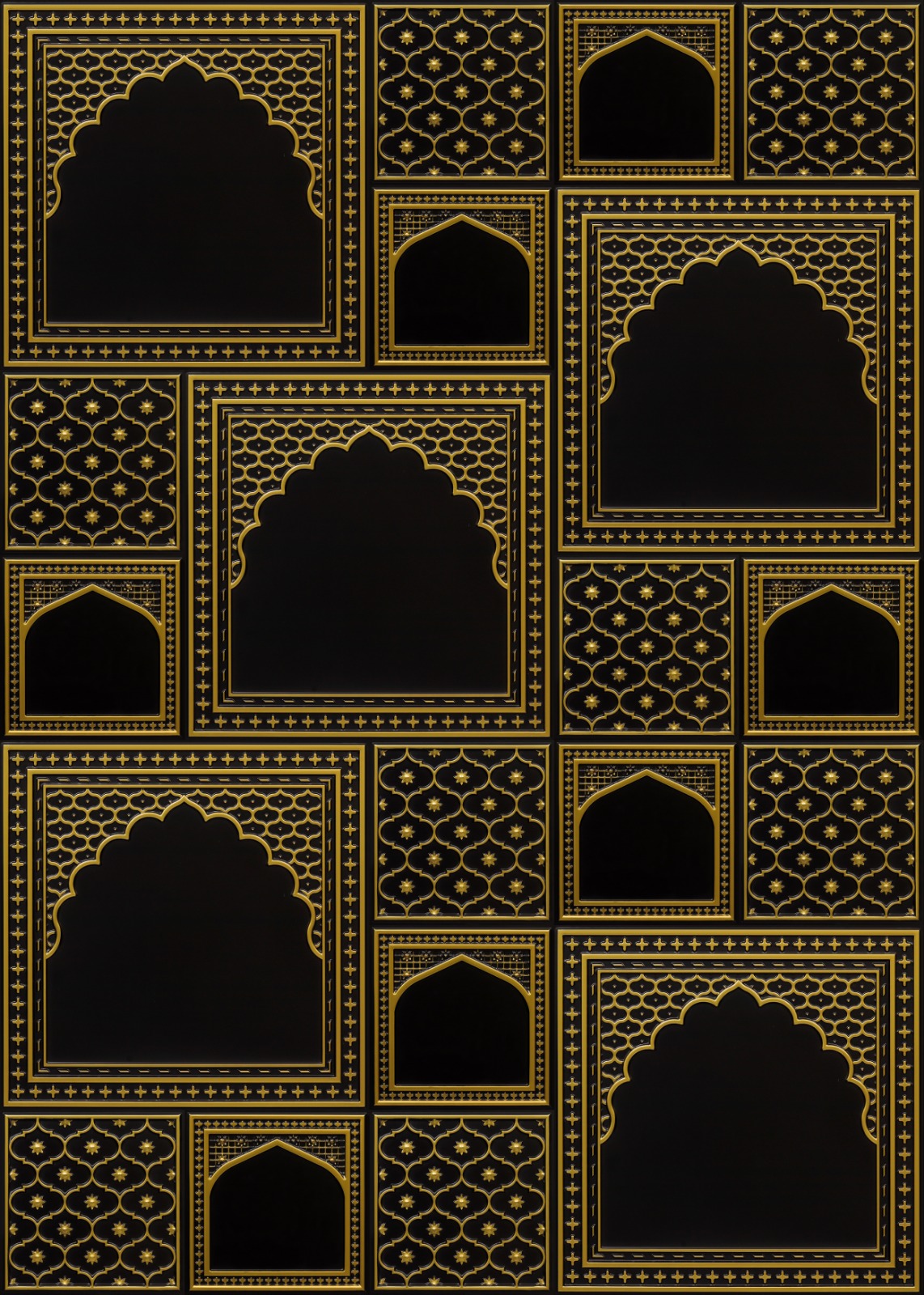 HC01-Rajwadi Shringar-Antique Brass-Glue Up And Peel and Stick