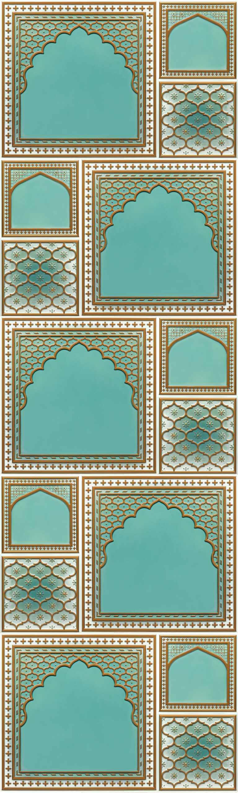 HC03-Rajwadi Shringar-Arabian Green-Glue Up And Peel and Stick