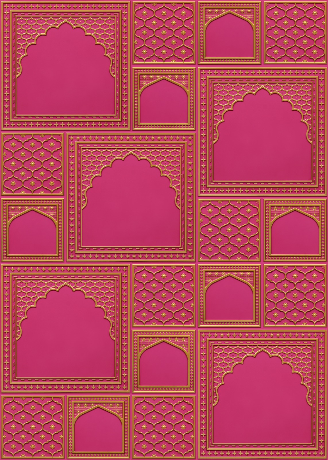 HC03-Rajwadi Shringar-Royal Ruby-Glue Up And Peel and Stick