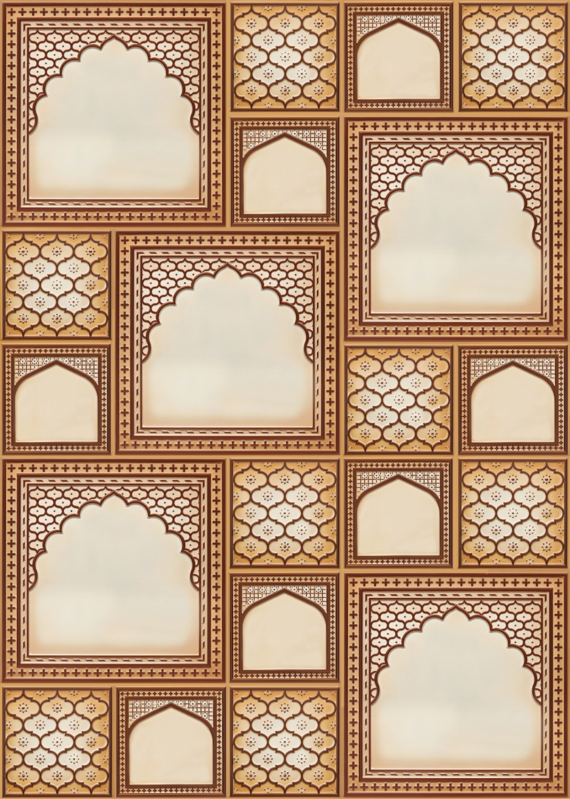 HC01-Rajwadi Shringar-Sand Stone-Glue Up And Peel and Stick