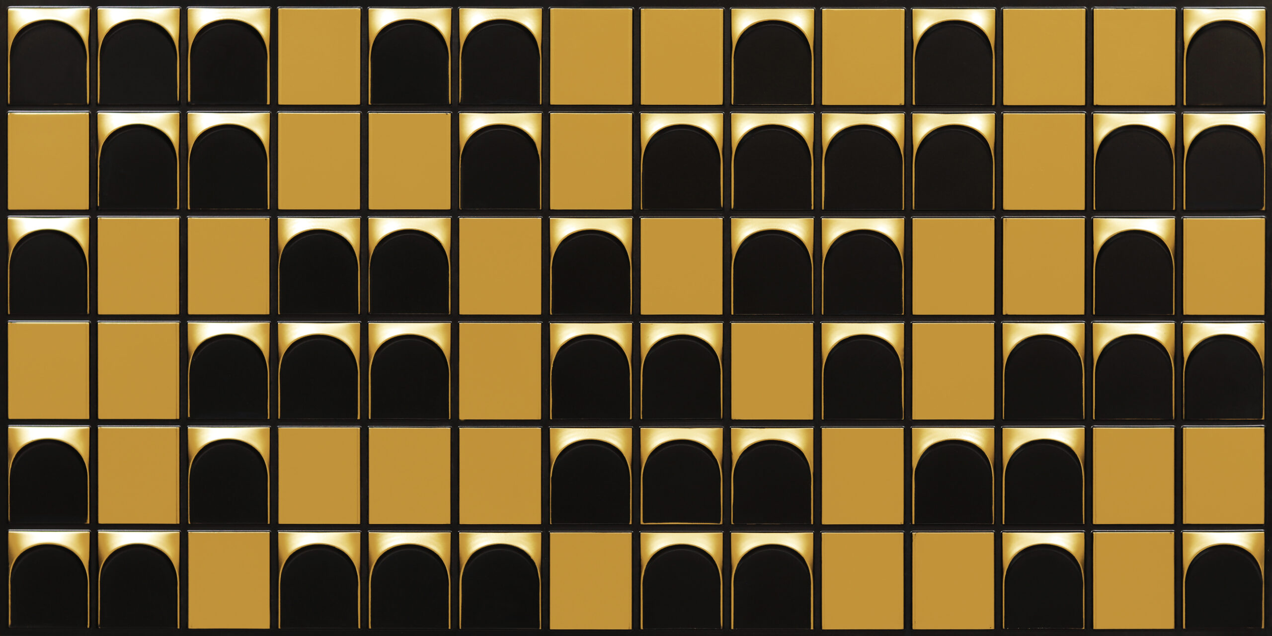 6014-Archline Pattern-Antique Gold-Glue Up