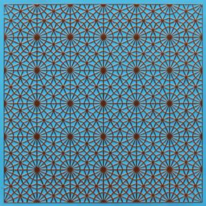 F03-Starloom Pattern-Blue Curacao-Glue Up and Grid Both