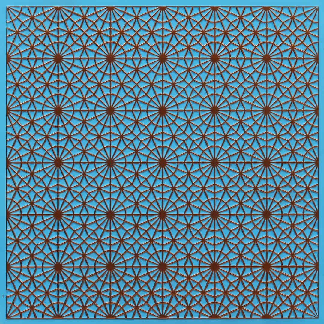 F03-Starloom Pattern-Blue Curacao-Glue Up and Grid Both
