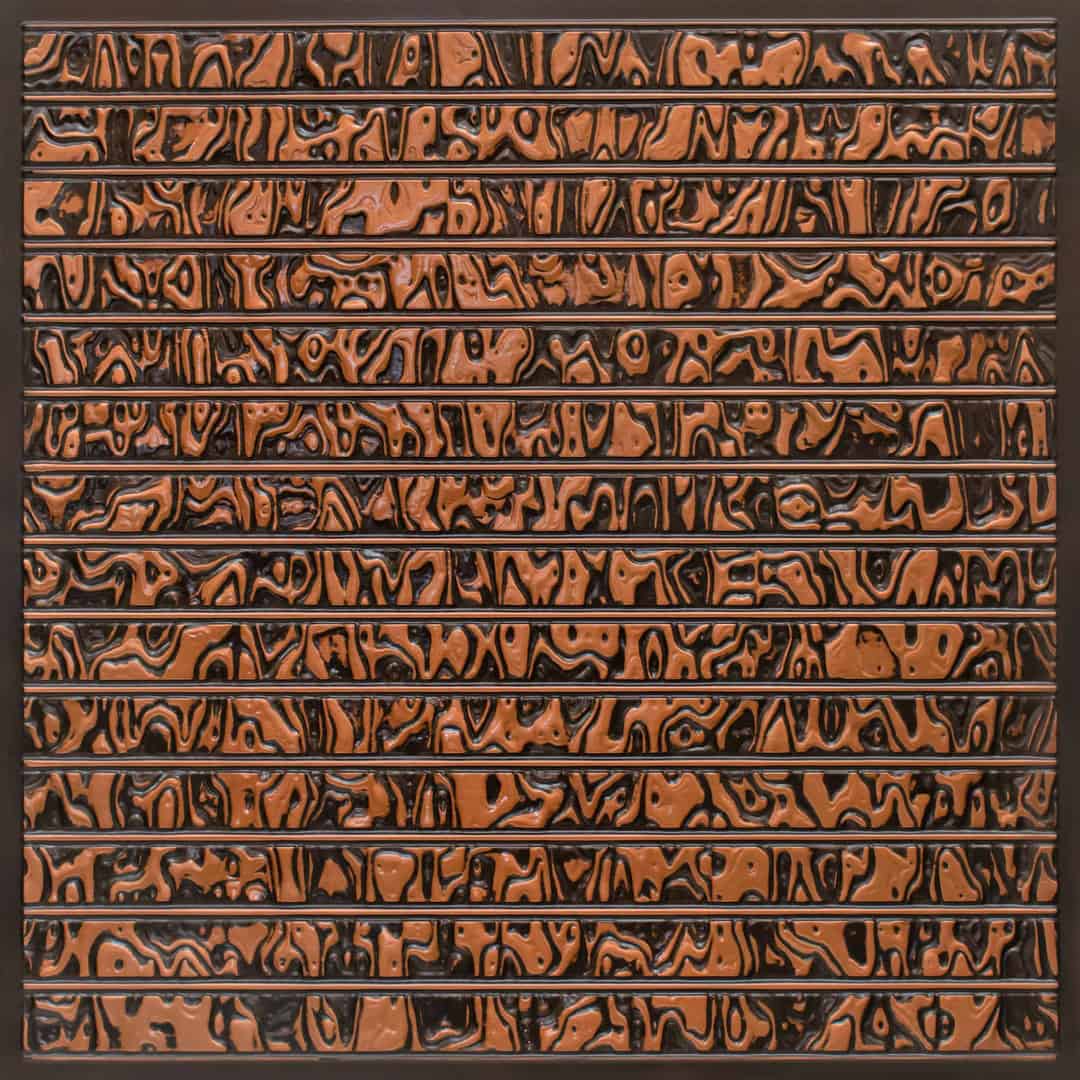 F04-Molten Strata-Antique Copper-Glue Up and Grid Both