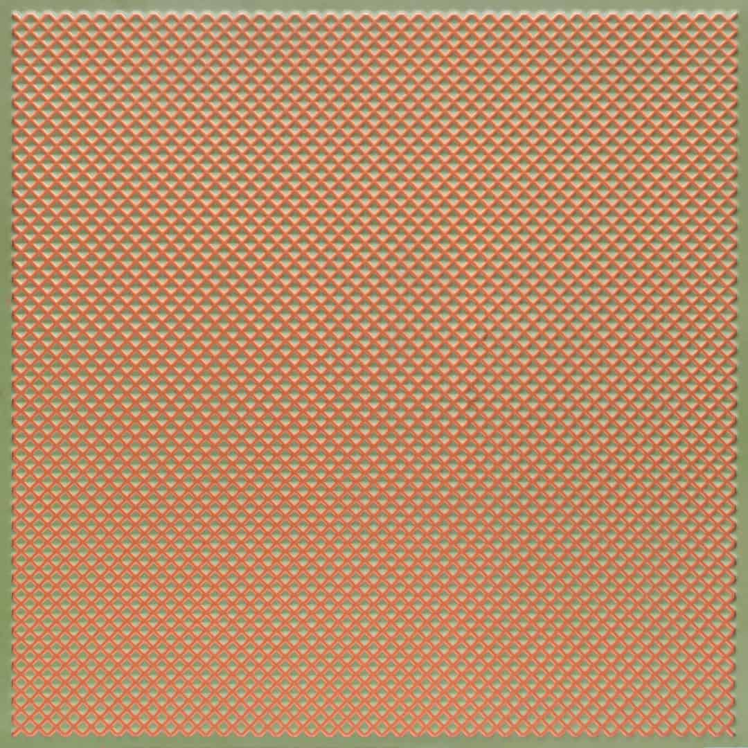 F02-Cross Weave Panel-Patina Copper-Glue Up and Grid Both