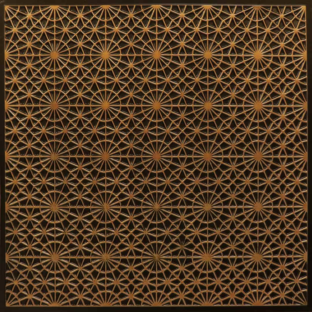 F03-Starloom Pattern-Antique Gold-Glue Up and Grid Both
