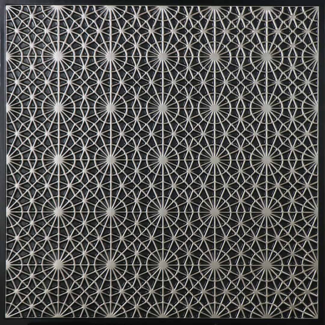 F03-Starloom Pattern-Antique Silver-Glue Up and Grid Both
