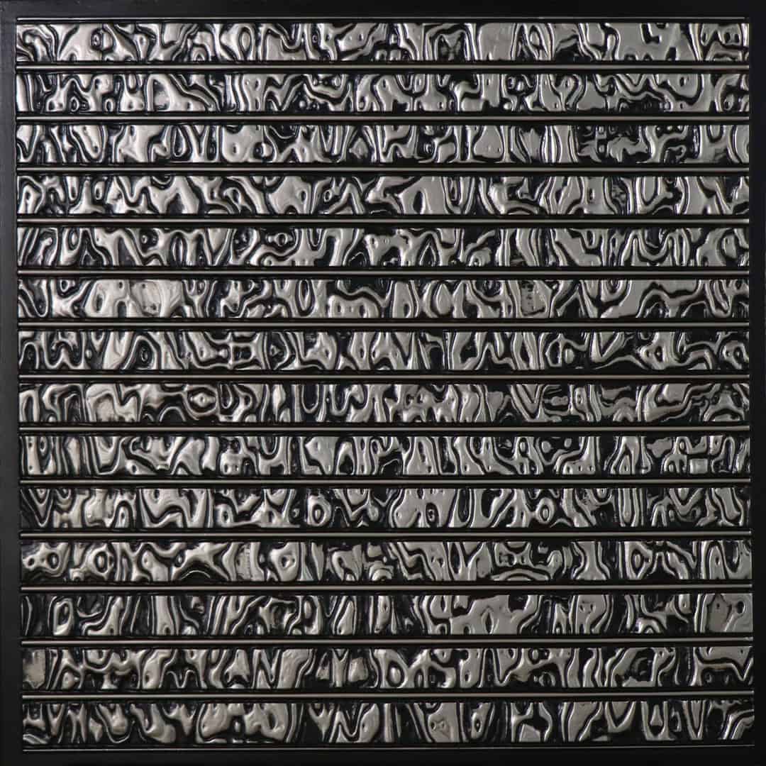 F04-Molten Strata-Antique Silver-Glue Up and Grid Both